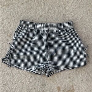 PacSun Black & White Gingham Athletic Shorts